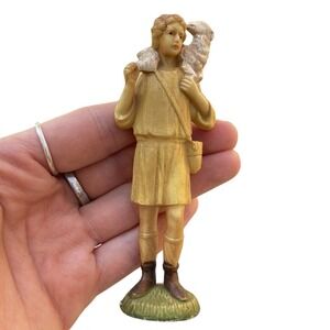 Shepard Hard Plastic Figurine Vintage Christmas 3" Nativity Replacement